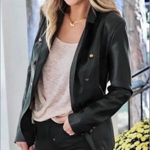 Amaryllis x Ashlee Nichols Vegan Leather Blazer
